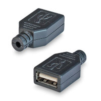 Разъем USB2.0(female) type A, на кабель